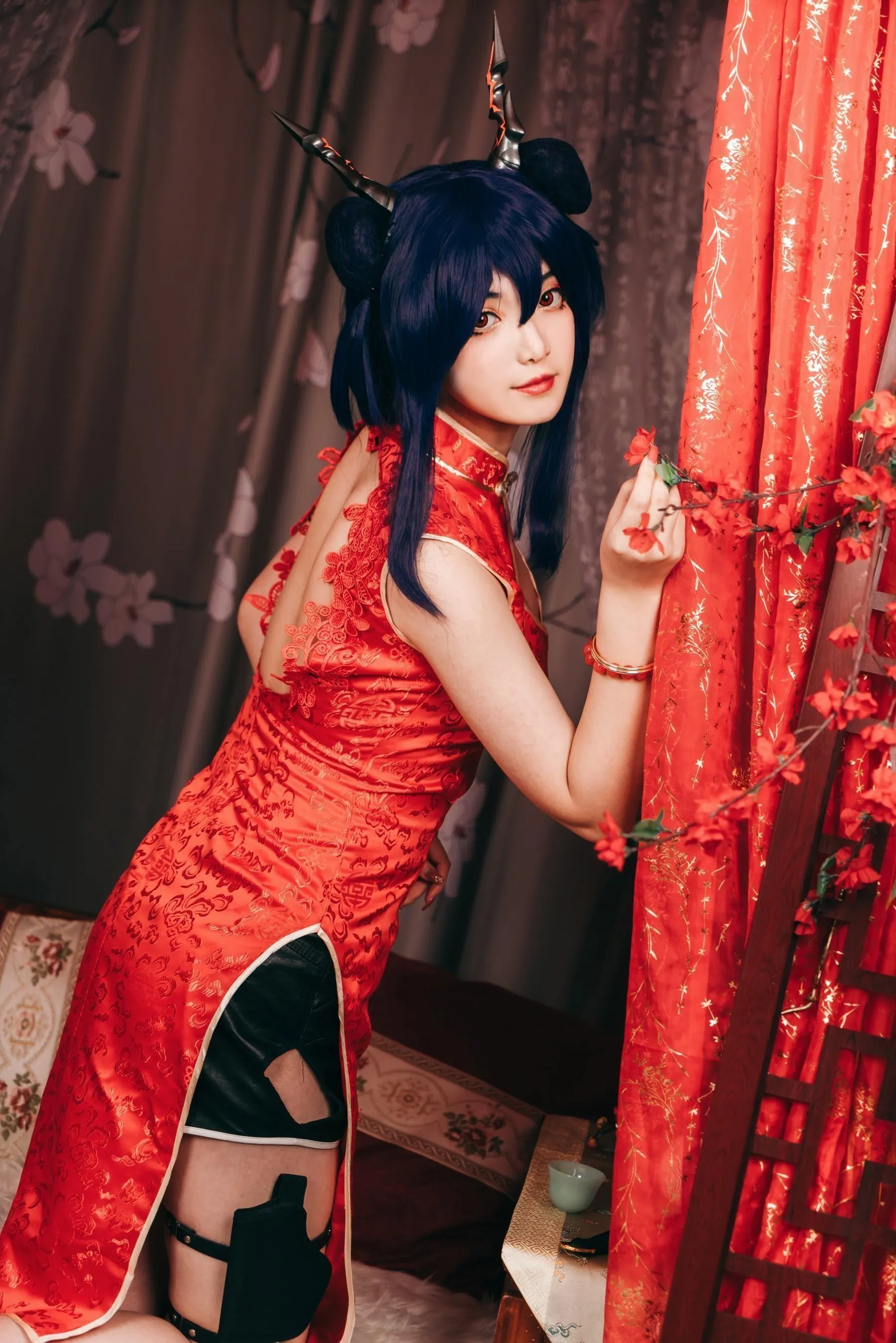许枳 – NO.02 陈的红色旗袍 [26P]插图